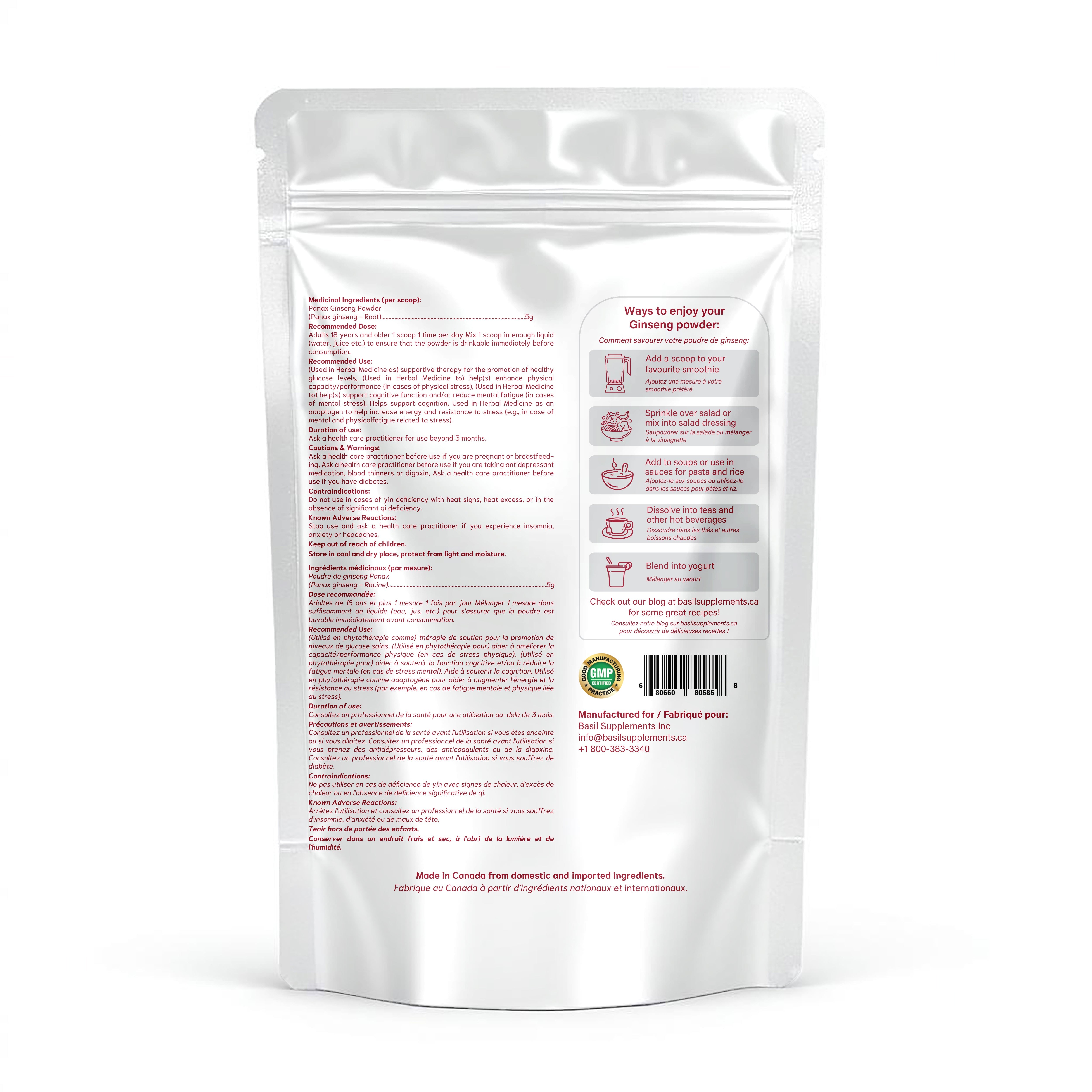 Ginseng Powder - BasilSupplements